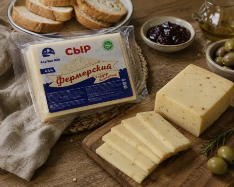 Сыр Фермерский Чеддер 45%