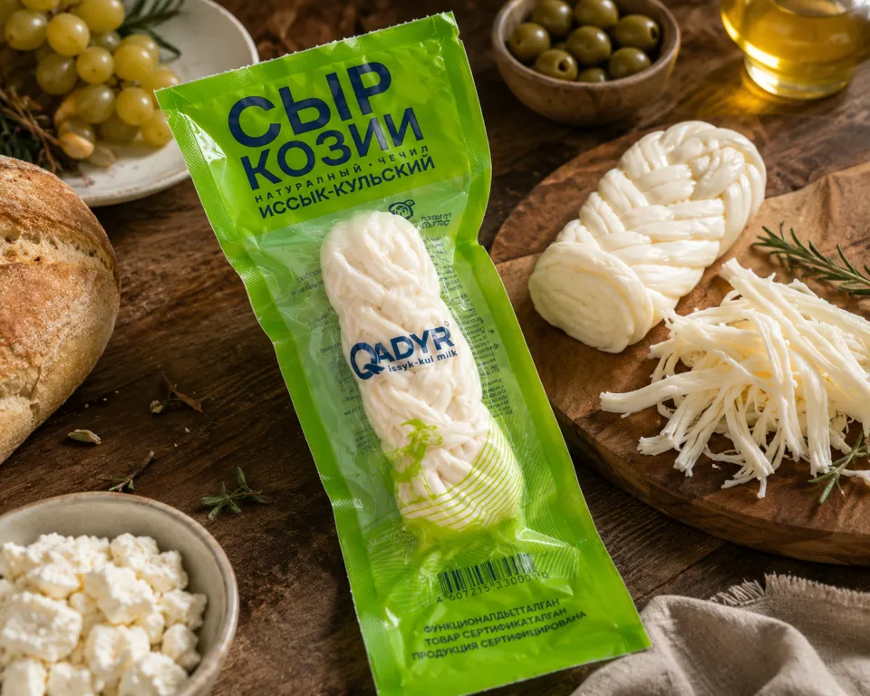 Сыр некопчёный QADYR Иссык-Кульский козий, весовой — фото 2