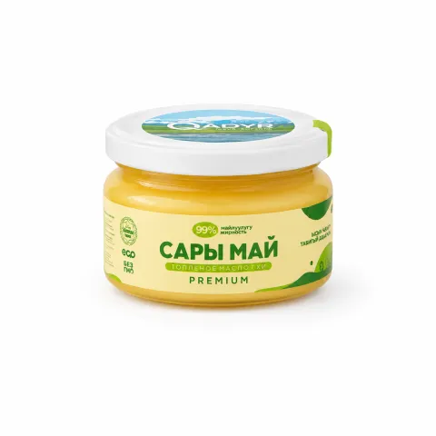 Топлёное масло 99%, 200 г — баночка