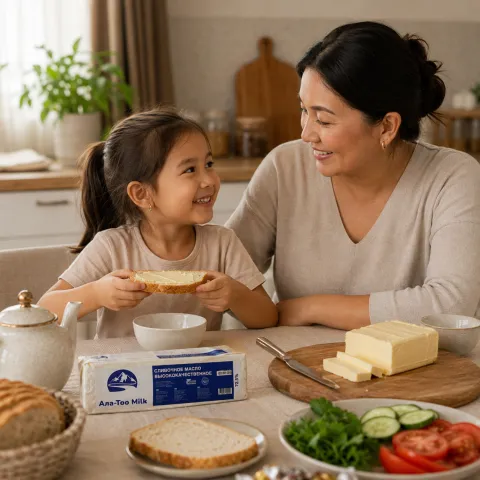 Высококачественное сливочное масло нарезка АЛА ТОО MILK 72,5%
